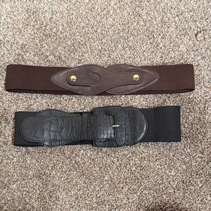 Black and Brown Leather Dress Belts